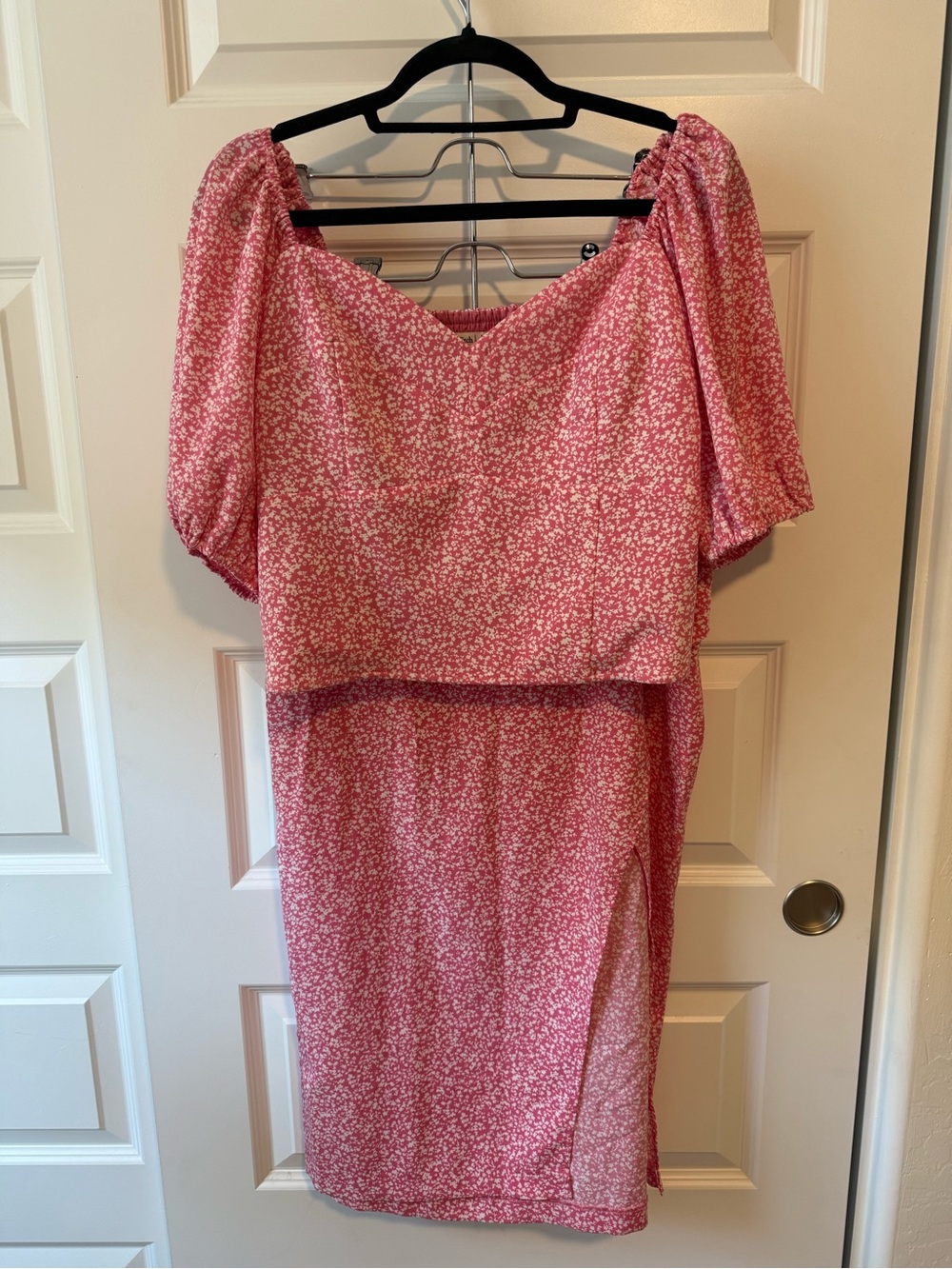 Abercrombie Pink Floral Skirt Set